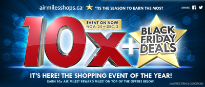 Why camp out in the cold when you can earn even more miles with Black Friday & Cyber Monday online shopping deals!