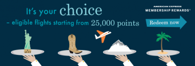 American Express Membership Rewards - Limited Time Fixed Price Redemptions via Amex Travel