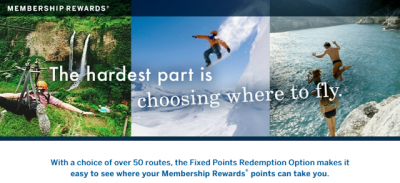 American Express Membership Rewards - Limited Time Fixed Price Redemptions via Amex Travel