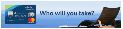 mbna Alaska Airlines World Elite Mastercard gets an increased sign up bonus of 30,000 Mileage Plan miles