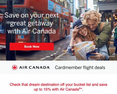 May 23 Update: Save up to 15% on Air Canada flights with the latest Amex offer and more changes coming to the Cobalt Card.