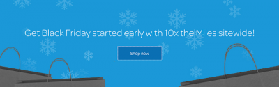 AIR MILES Shops pre-Black Friday offer: 10x miles sitewide for shopping online
