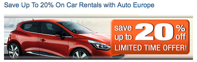 June 26 Update: Auto Europe Car Rental Sale, 1,000 Bonus Rewards Points for BW online bookings, 500 Bonus Miles on PointsHound bookings