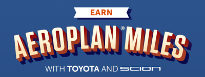 Aeroplan and Toyota Canada partnership now in full effect! Bonus miles on car purchases, free miles for test drives and more!