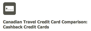 March 15 Update: Cash Back Credit Card Comparison Chart Updated, Aeroplan transfer bonus and Marriott bonuses in Canada