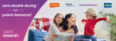 Coast Hotels Coast Rewards Points Bonanza - Earn double points or miles on all stays until September 14