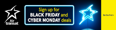 November 25 Update: Sign up with Air Transat to get an exclusive Black Friday promo code, new Amex Offer for Dell & CIBC Dividend 10% bonus ending soon!