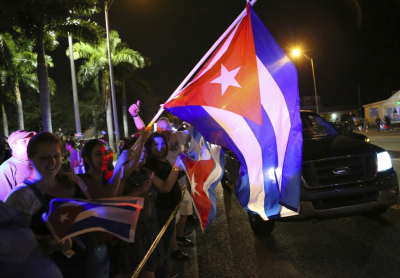 Miami’s Cuban exiles celebrate Castro’s death
