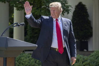 Trump Bids Paris Adieu