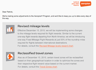 September 25 Update: Aeroplan Award Chart changes, WestJet Status Match & Fast Track Offers, big bonuses from Copa Airlines