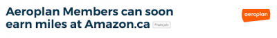 Aeroplan Members will soon be able to earn miles at Amazon.ca