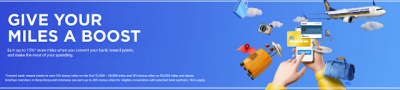 Receive up to a 15% bonus when you convert HSBC Rewards (Canada) points to Singapore Airlines KrisFlyer