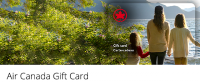 Limited time offer: Earn up to 3 Aeroplan Points per dollar spent on Air Canada Gift Cards