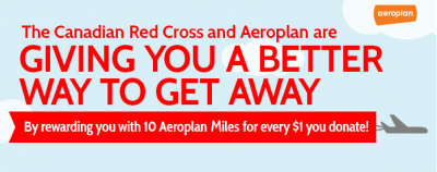 Sep 5 Update: Earn Aeroplan Miles for Red Cross donations, WestJet extends Ft. McMurray bonus, OK Plus Buy Miles Bonus