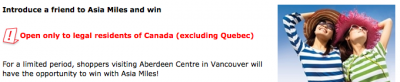 Nov 5 Update: Win up to 100,000 Asia Miles in Vancouver, Double Miles for Fairmont stays, Club Carlson Q4 Promo