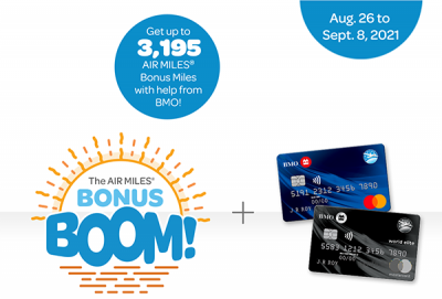 AIR MILES Bonus Boom returns on August 26 - earn 95 bonus miles when you use three different Bonus Boom offers