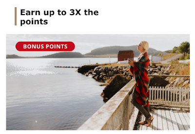 Earn up to 3x Aeroplan points on Air Canada flights within Canada
