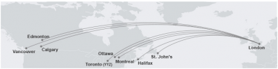 Air Canada: Earn up to 120,000 Bonus Aeroplan Miles when you fly between Canada and London