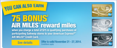How to earn even more Air Miles Reward Miles on your Safeway Gift Card purchases this week!