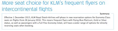 November 17 Update: KLM to charge for economy seat selection, British Airways Toronto-London for $797 and lots of bonuses!