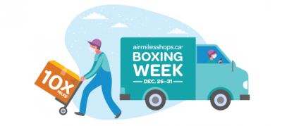 AIR MILES Shops Boxing Week deal - Earn 10x miles site wide for your online shopping