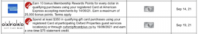 June 16 Update: Two new great Amex Offers, 3,000 bonus points at the Four Points Sherwood Park & more confirmed Cobalt multiplier locations