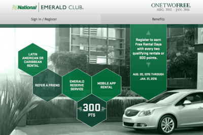 National Car Rental One Two Free / Rent Rent Reward Returns - Earn a free rental after two qualifying rentals (2 Versions)