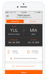 Now book Aeroplan award flights through the Aeroplan Mobile App!