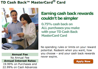 Aug 6 Update: TD Cash Back MasterCard added to Rewards Canada, Award Wallet welcomes back AA, and bonuses of course!