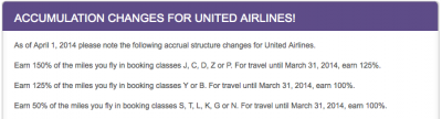 Aeroplan changes mileage accrual rates for flights on United Airlines