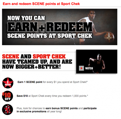 Nov 25 Update: Earn & Redeem Scene Points at Sport Chek, 500 Bonus Points on Best Western stays, Air Canada Gift Card promo