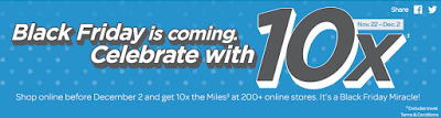 November 23 Update: 10x AIR MILES for online shopping, return of our Holiday Shopping Tips, 2,500 Bonus iPrefer Points at PHG hotels Worldwide