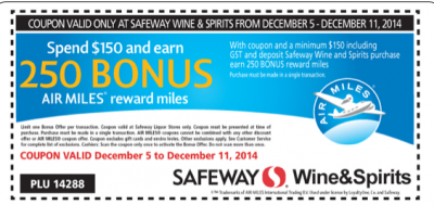 Dec 5 Update: Great Air Miles Bonuses at Safeway, Air Canada to restart Toronto-Delhi, Free Voila Hotel Rewards Points