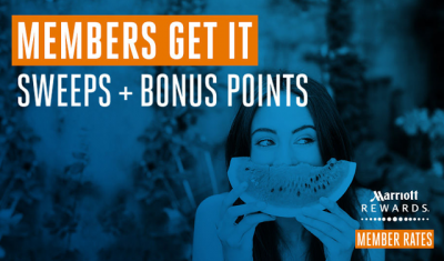 Marriott Rewards 2016 Global Promotion - Earn up to 12,000 Bonus Points for stays this summer