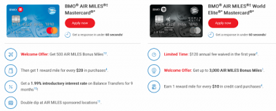 January 15 Update: Further BMO card changes, 75 Bonus AIR MILES via Travel Hub and more