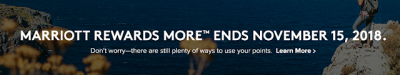 November 6 Update: Marriott Rewards MORE shutting down on November 15, Aeroplan Park'N Fly bonus and more
