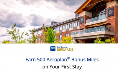 Earn 500 Bonus Aeroplan Miles on your next Best Western stay