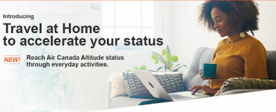 Receive Air Canada Altitude Prestige 25K status when you earn 50,000 Aeroplan Miles via everyday activities