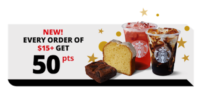 Limited time offer: Get 50 Aeroplan points every time you spend $15+ at Starbucks