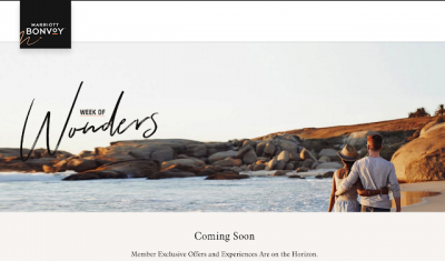 September 27 Update: Marriott's Week of Wonders returns on Oct 7 and you have one week left to vote for your favourite credit cards & loyalty programs