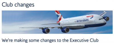 Jan 28 Update: British Airways Executive Club changes, 50 Free AIR MILES Reward Miles, Porter Airlines seat sale
