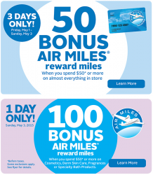 May 1 Update: Rexall Bonus AIR MILES offers, WestJet adds Abbotsford-Las Vegas, 14 new bonuses