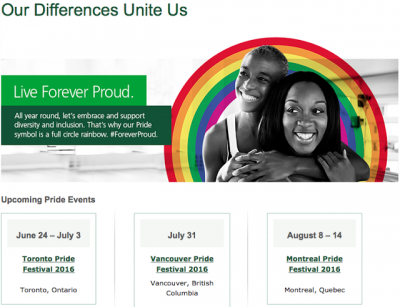 Aeroplan and TD support Pride 2016 Celebrations in Toronto, Vancouver & Montreal