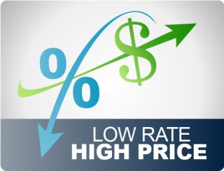 Low mortgage rates can offset high prices