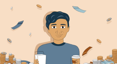 Amar earned $117,799 last year. But he is a freelance photographer with an unpredictable income. How can he sock away more savings?