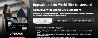 [OFFER GONE] BMO Rewards World Elite MasterCard - First 3 years free ($450 value) and 40,000 Bonus Points (worth $400)