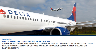 Mar 10 Update: Delta SkyMiles latest changes won't affect Canadians much, BMO AIR Miles MC up to 500 miles, 400 Free Fortune Wings Miles