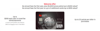August 27 Update: First Year Free on National Bank World Elite MasterCard, $250 Gift Card offer from Rewards Canada, Etihad 96hr sale