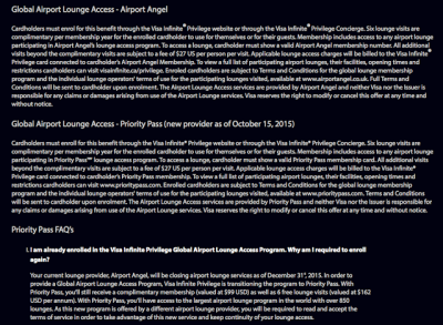 Visa Infinite Privilege changing to Priority Pass as lounge access provider from October 15