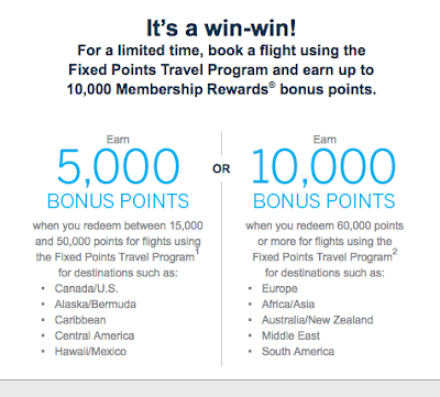 Earn up to 10,000 Bonus Amex Membership Rewards Points for Fixed Points Travel Program bookings